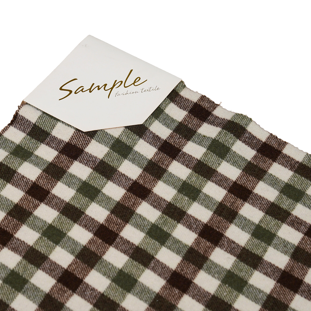 100% inne, 410 g/m zielony, brązowy i biały, przędza tweedowa, ML-701234