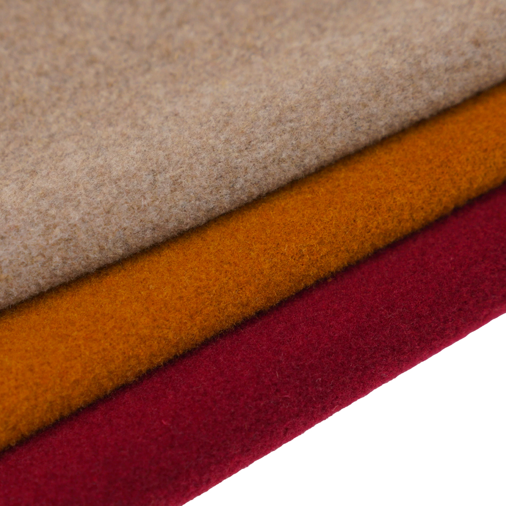 50% Wełna, 50% Inne Włókno, 750 G/M, Żółty Camel, Tkanina Aksamitna, ML-DALAN-D