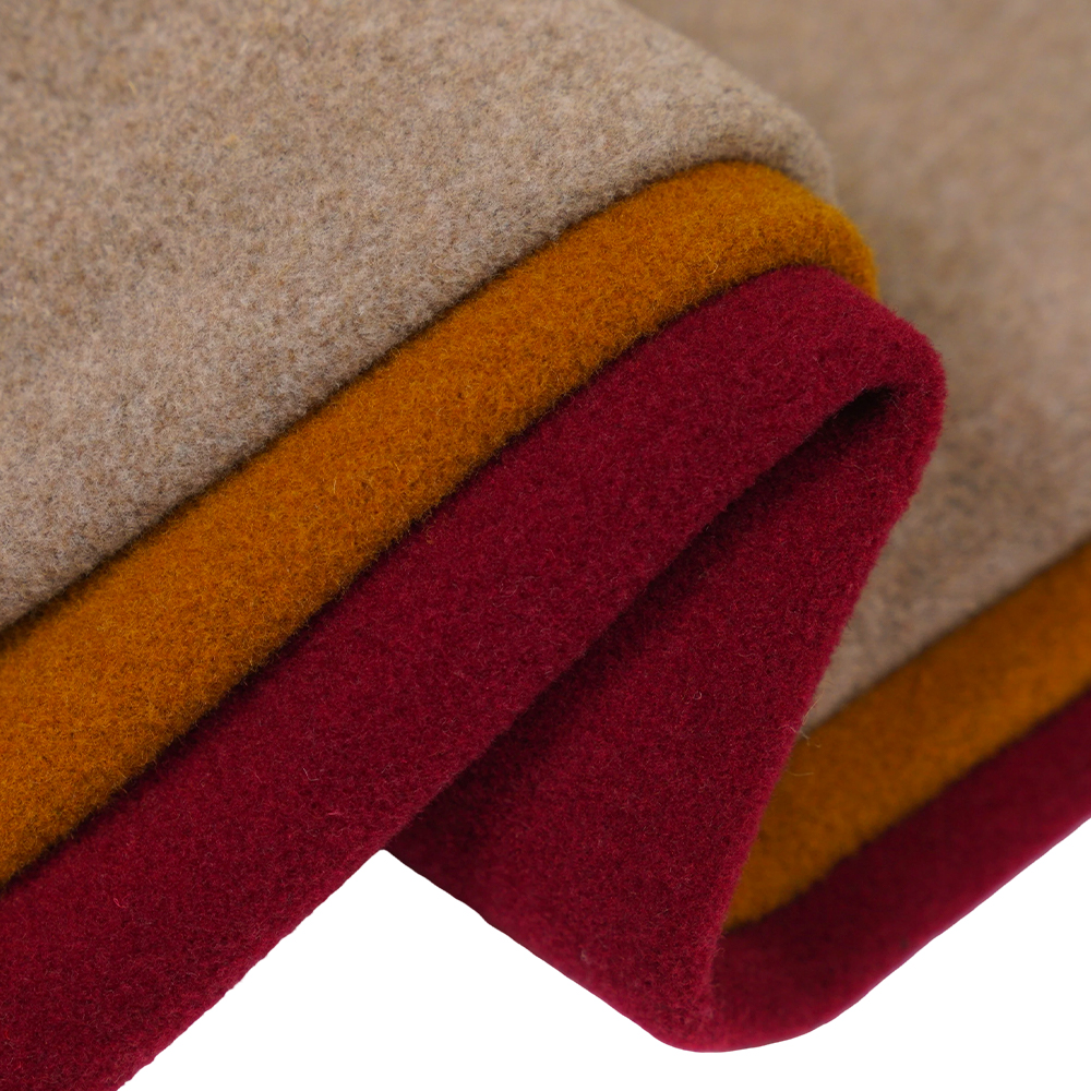 50% Wełna, 50% Inne Włókno, 750 G/M, Żółty Camel, Tkanina Aksamitna, ML-DALAN-D